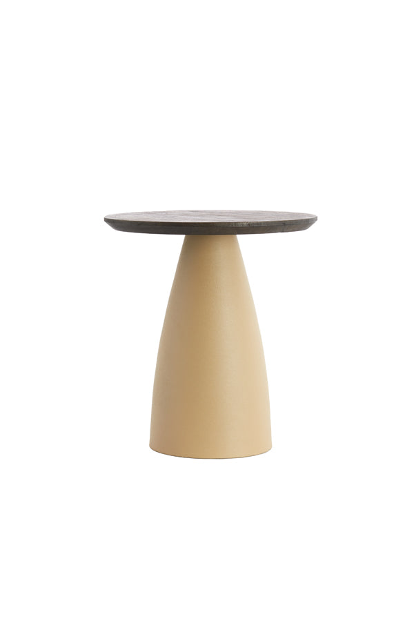 Light & Living Living Side table 45x50 cm OCANA wood oil brown+matt beige House of Isabella UK