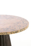Light & Living Living Side table 45x58,5 cm OBIDOS orange-grey marble+d brown House of Isabella UK