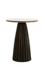 Light & Living Living Side table 45x58,5 cm OBIDOS orange-grey marble+d brown House of Isabella UK