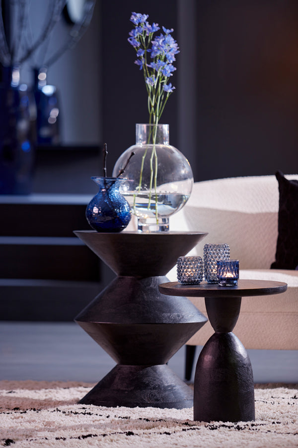 Light & Living Living Side table 45x60 cm LARUS mango wood matt black House of Isabella UK