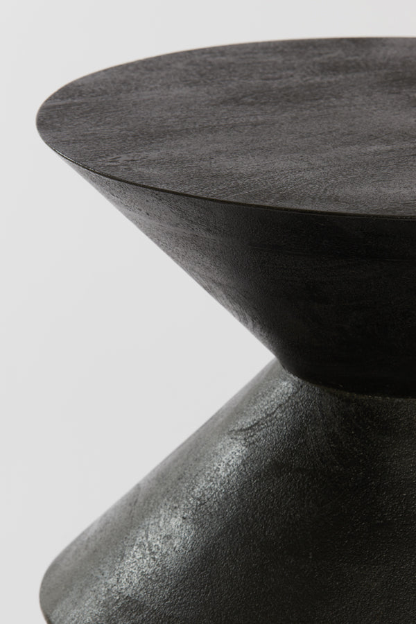 Light & Living Living Side table 45x60 cm LARUS mango wood matt black House of Isabella UK