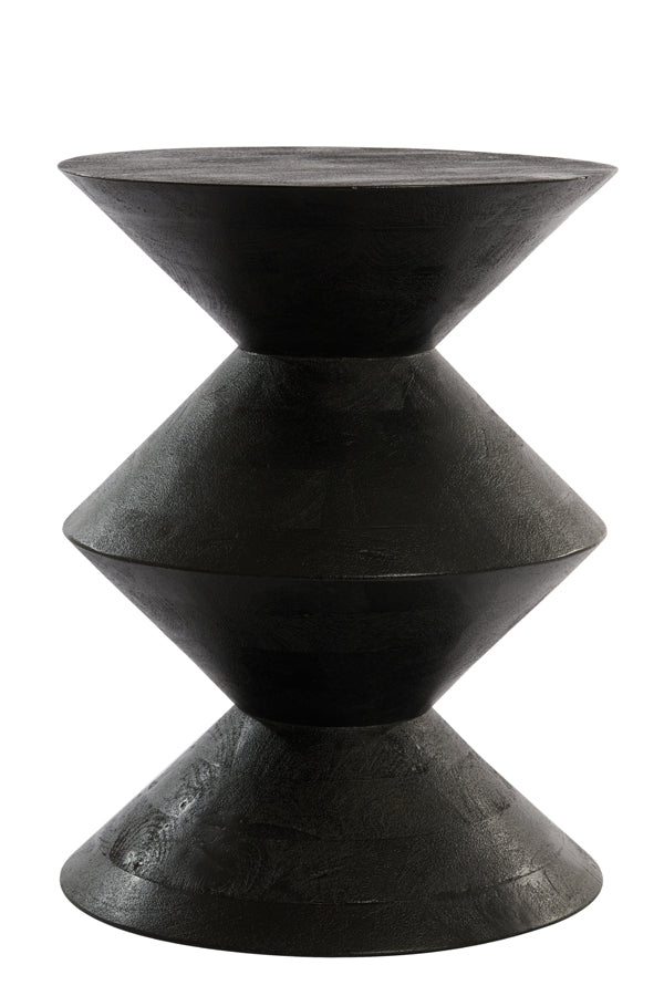 Light & Living Living Side table 45x60 cm LARUS mango wood matt black House of Isabella UK