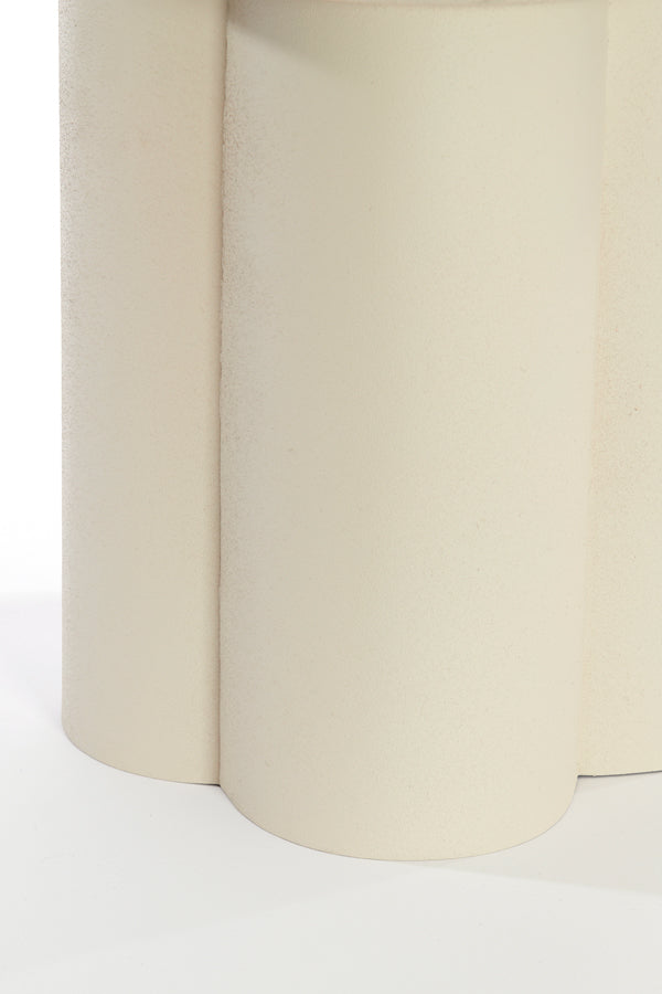 Light & Living Living Side table 46x50 cm MIKOLA matt cream House of Isabella UK