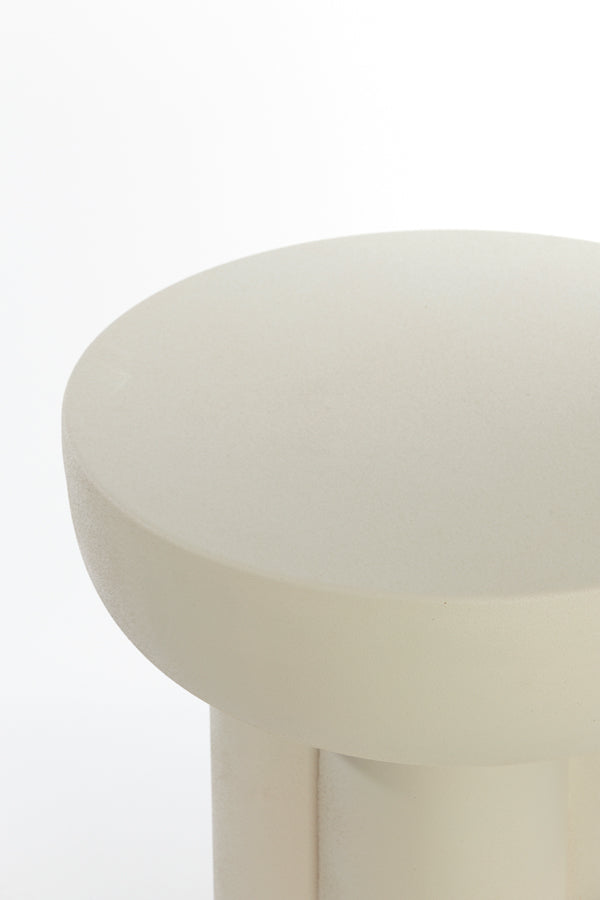Light & Living Living Side table 46x50 cm MIKOLA matt cream House of Isabella UK