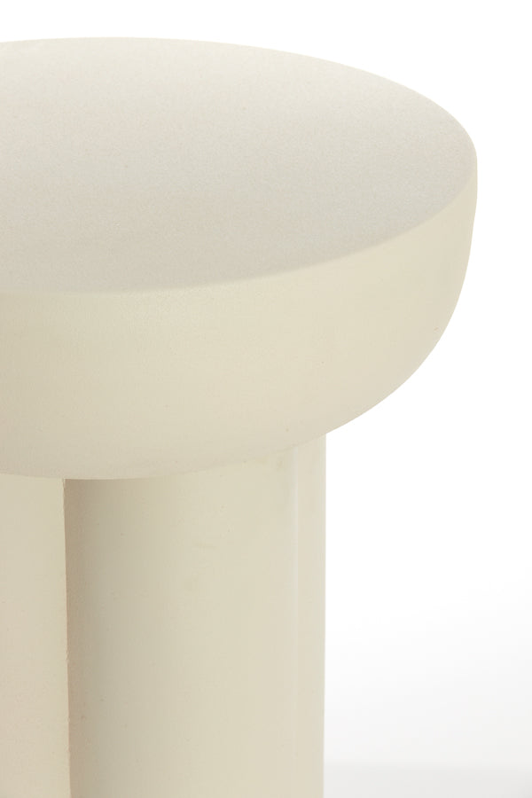 Light & Living Living Side table 46x50 cm MIKOLA matt cream House of Isabella UK