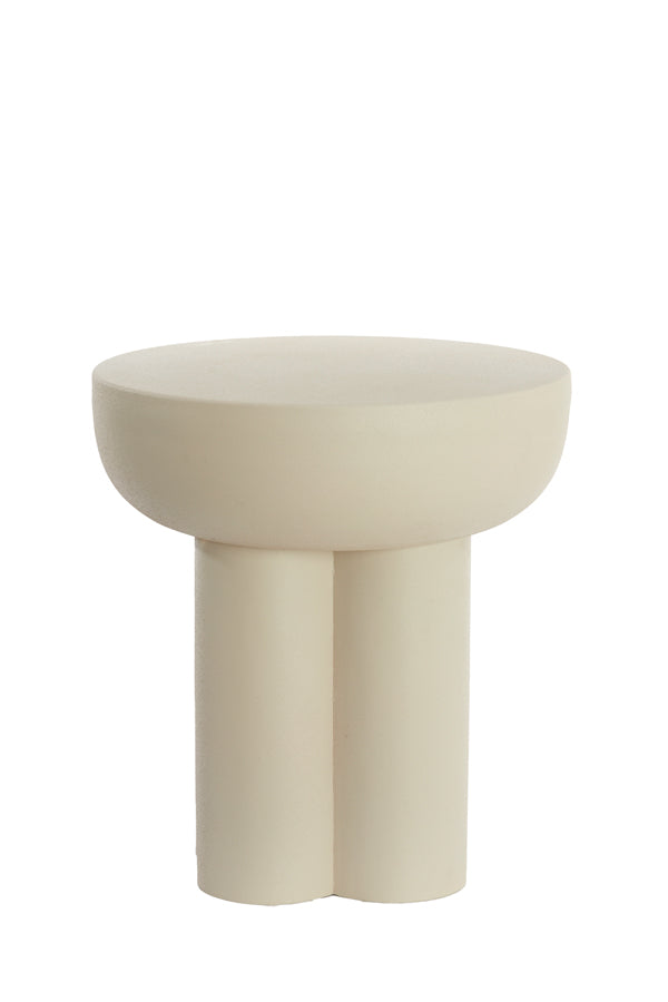 Light & Living Living Side table 46x50 cm MIKOLA matt cream House of Isabella UK