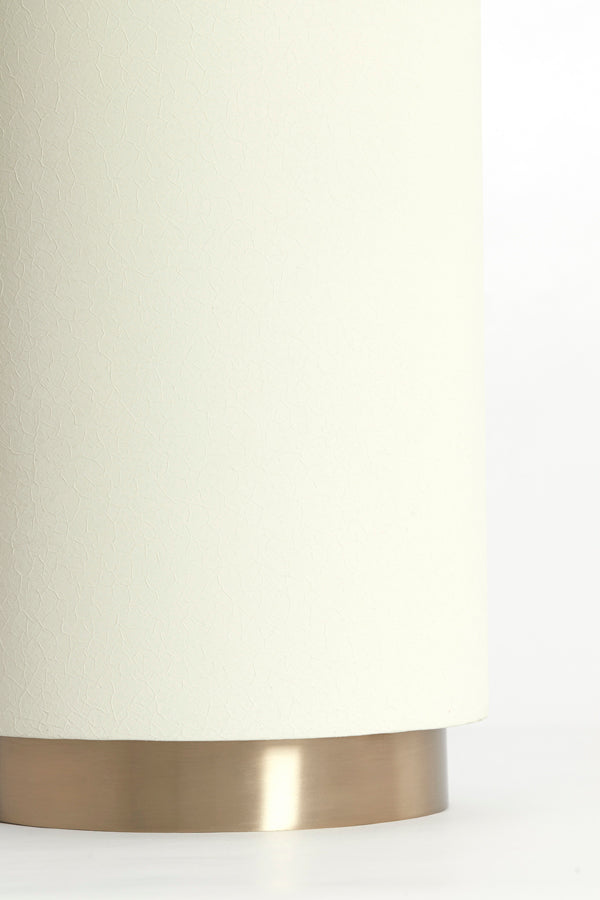 Light & Living Living Side table 46x56 cm FATIMA matt cream+light gold House of Isabella UK