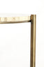 Light & Living Living Side table 47x45 cm MACAPA antique bronze+cream travertine House of Isabella UK