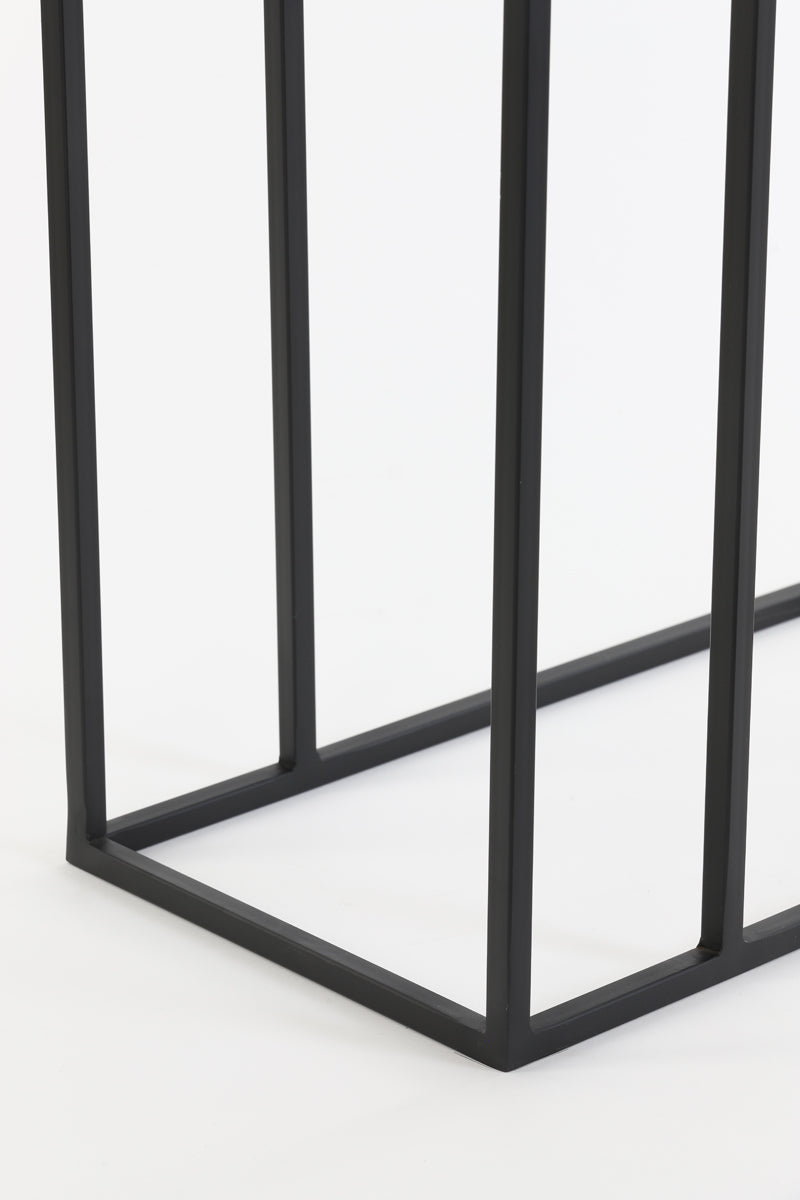 Light & Living Living Side table 48x26x60 cm MACY matt black House of Isabella UK