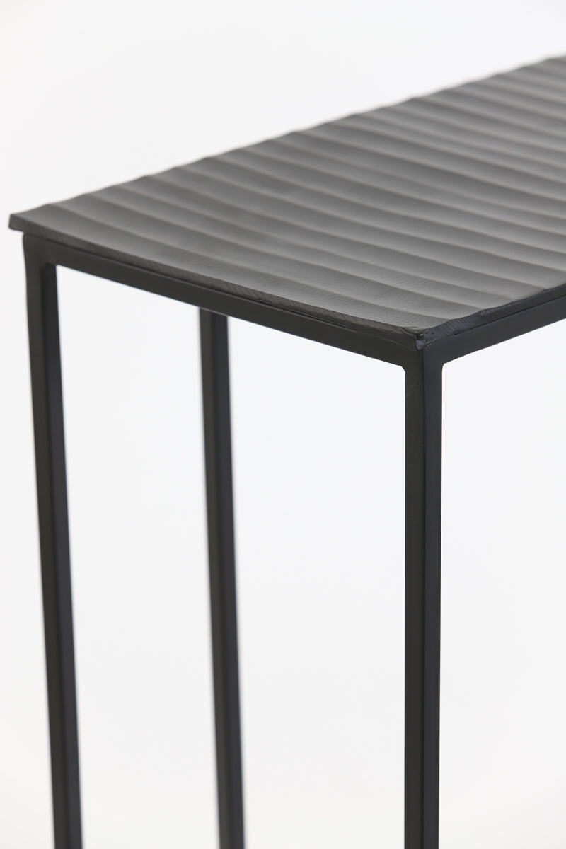 Light & Living Living Side table 48x26x60 cm MACY matt black House of Isabella UK