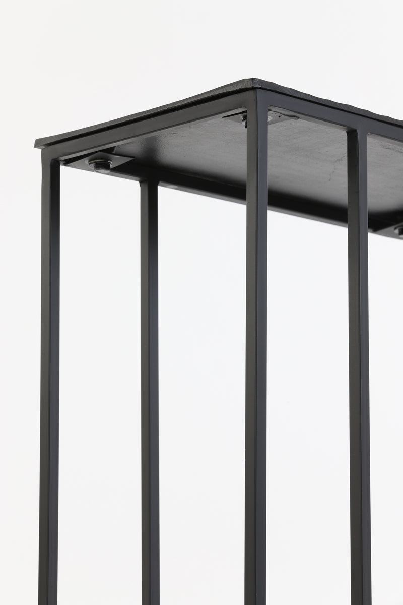 Light & Living Living Side table 48x26x60 cm MACY matt black House of Isabella UK