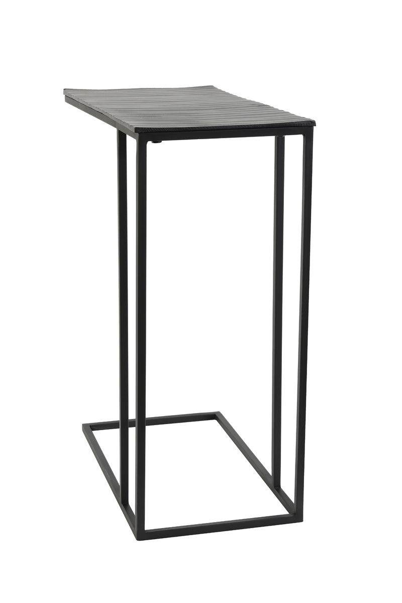 Light & Living Living Side table 48x26x60 cm MACY matt black House of Isabella UK