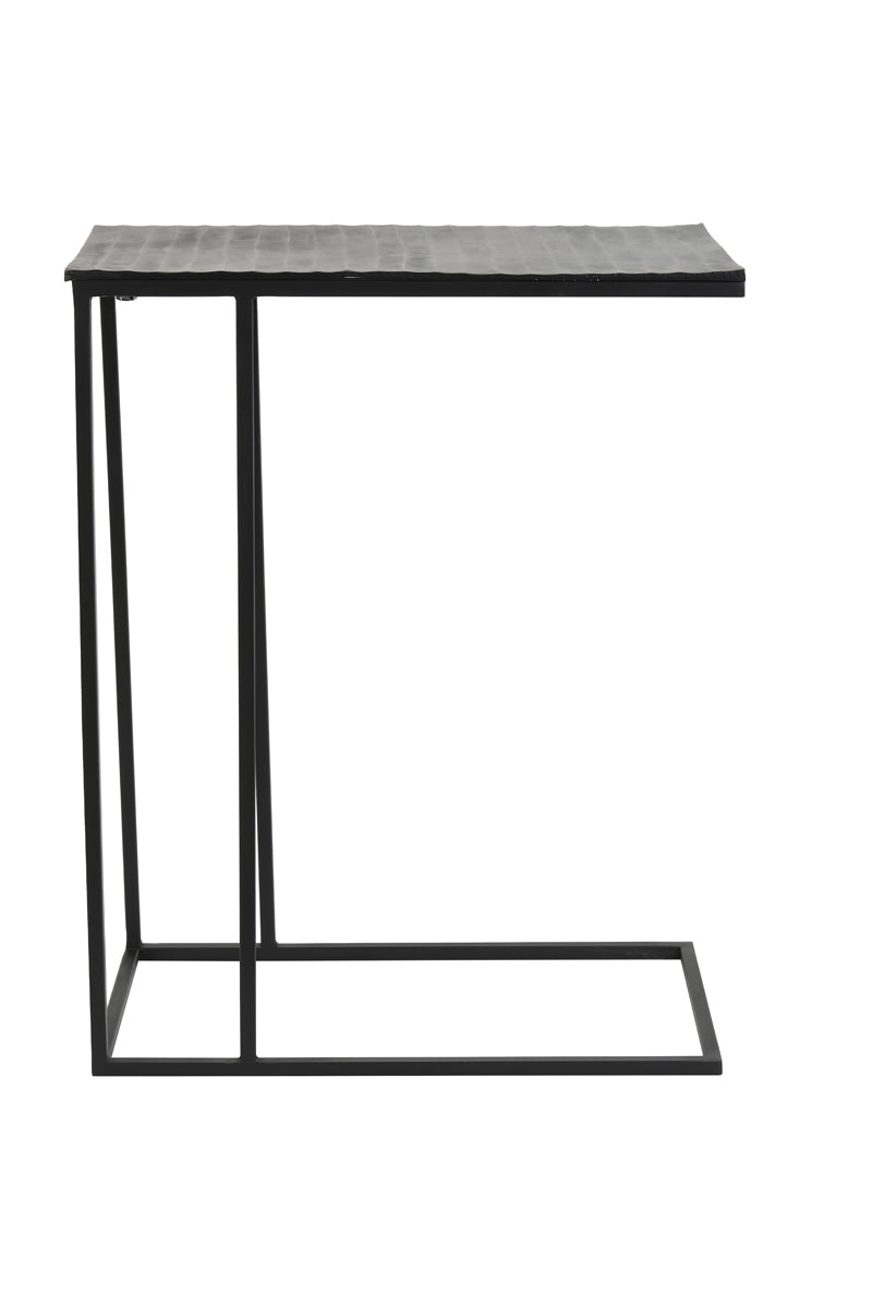 Light & Living Living Side table 48x26x60 cm MACY matt black House of Isabella UK