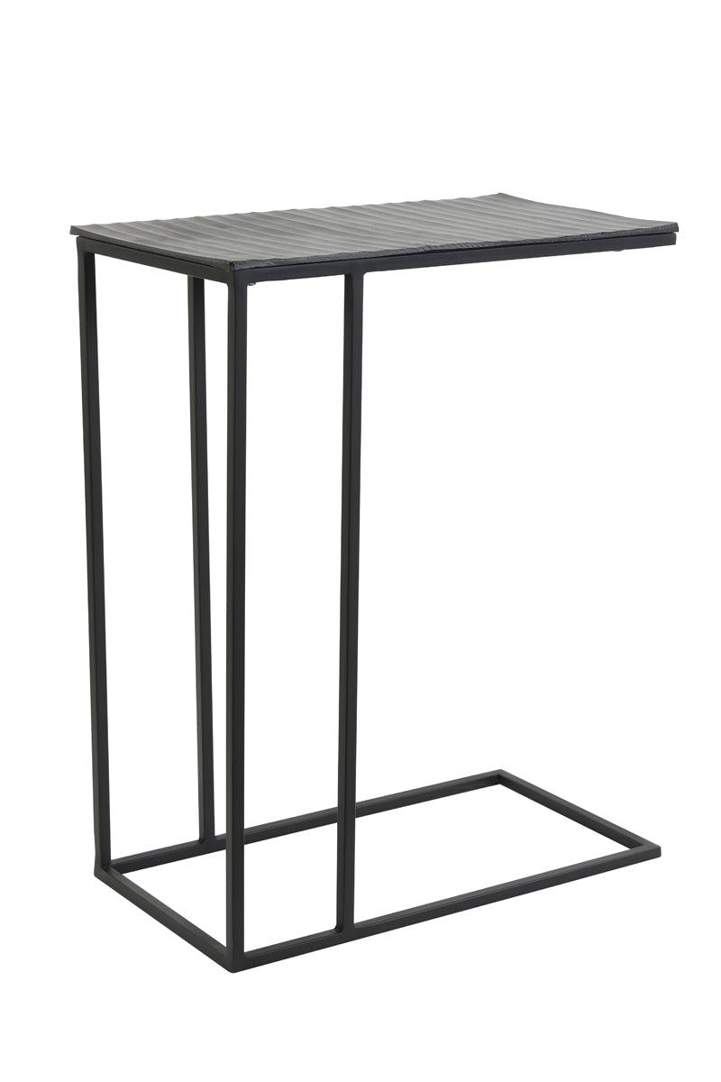 Light & Living Living Side table 48x26x60 cm MACY matt black House of Isabella UK