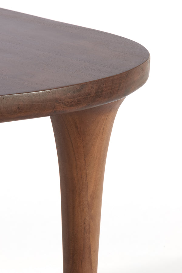 Light & Living Living Side table 48x48x50 cm ZULIO acacia wood dark brown House of Isabella UK