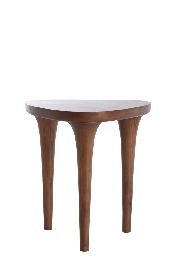 Light & Living Living Side table 48x48x50 cm ZULIO acacia wood dark brown House of Isabella UK
