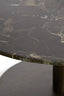 Light & Living Living Side table 48x53 cm PAZO dark brown marble+dark brown House of Isabella UK