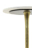 Light & Living Living Side table 48x53 cm RICKERD white marble+antique bronze House of Isabella UK