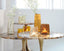 Light & Living Living Side table 48x53 cm RICKERD yellow marble+antique bronze House of Isabella UK