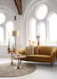 Light & Living Living Side table 48x53 cm RICKERD yellow marble+antique bronze House of Isabella UK