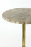 Light & Living Living Side table 48x53 cm RICKERD yellow marble+antique bronze House of Isabella UK