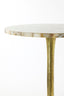 Light & Living Living Side table 48x53 cm RICKERD yellow marble+antique bronze House of Isabella UK