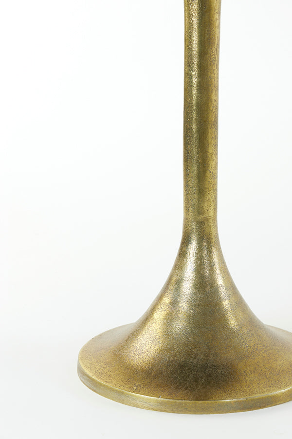 Light & Living Living Side table 48x53 cm RICKERD yellow marble+antique bronze House of Isabella UK