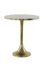 Light & Living Living Side table 48x53 cm RICKERD yellow marble+antique bronze House of Isabella UK