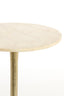 Light & Living Living Side table 48x53 cm TOMAR sand-pink marble+light gold House of Isabella UK