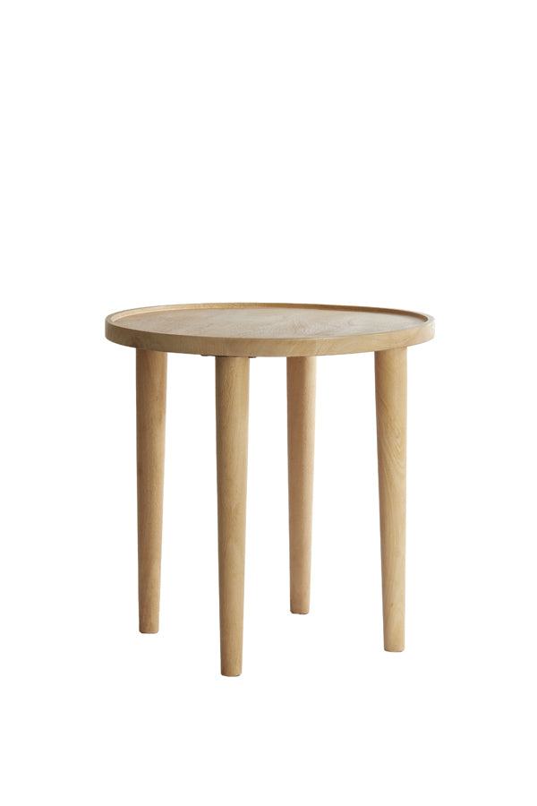 Light & Living Living Side table 49x49 cm QIANO mango wood natural House of Isabella UK
