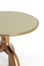 Light & Living Living Side table 50,5x45,5 cm MELLO shiny brw bronze+glass taupe House of Isabella UK