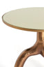 Light & Living Living Side table 50,5x45,5 cm MELLO shiny brw bronze+glass taupe House of Isabella UK