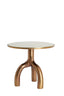 Light & Living Living Side table 50,5x45,5 cm MELLO shiny brw bronze+glass taupe House of Isabella UK