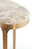 Light & Living Living Side table 51x38x48 cm GIULIO marble taupe+antique bronze House of Isabella UK