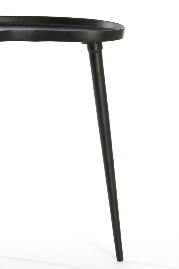 Light & Living Living Side table 53x30x48 cm LIENZ matt black House of Isabella UK