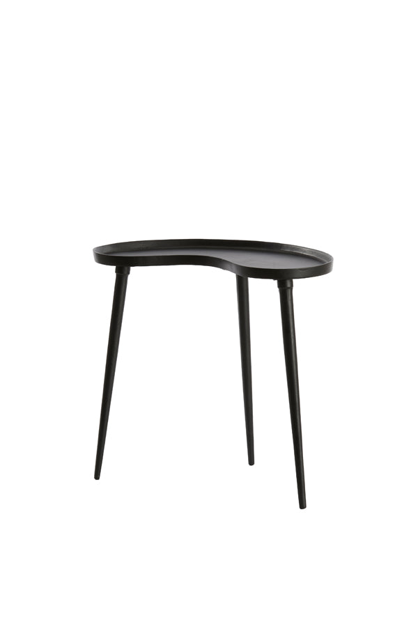 Light & Living Living Side table 53x30x48 cm LIENZ matt black House of Isabella UK