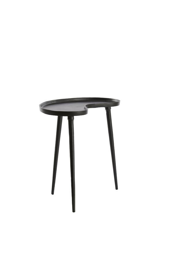 Light & Living Living Side table 53x30x48 cm LIENZ matt black House of Isabella UK