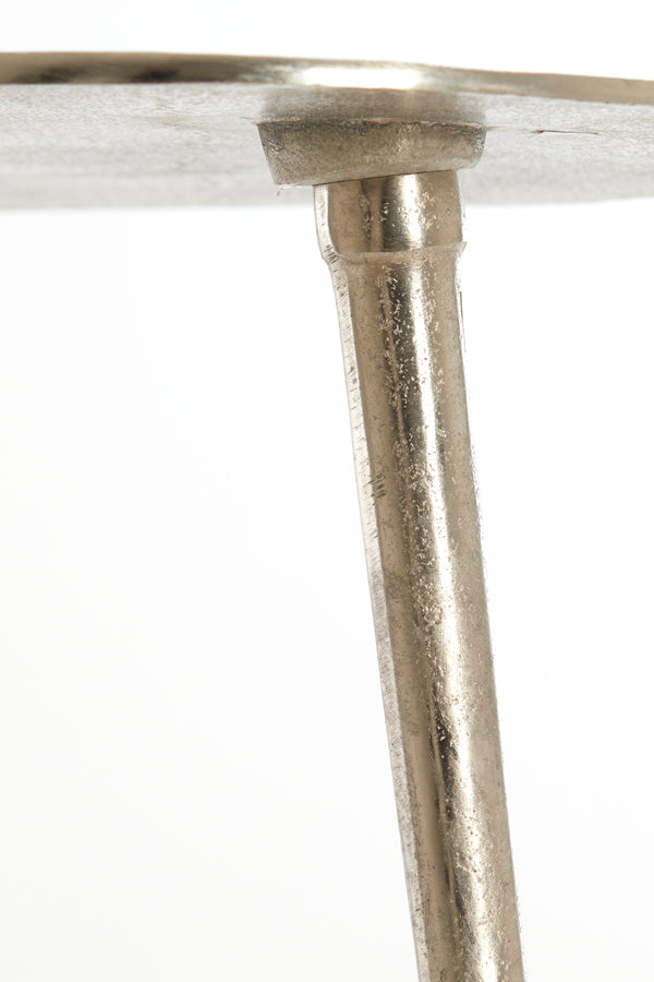 Light & Living Living Side table 53x30x48 cm LINOS raw nickel House of Isabella UK