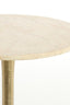 Light & Living Living Side table 59x41 cm TOMAR sand-pink marble+light gold House of Isabella UK