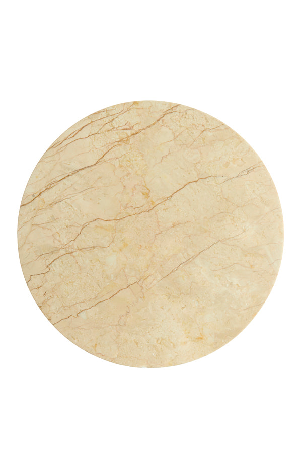 Light & Living Living Side table 59x41 cm TOMAR sand-pink marble+light gold House of Isabella UK