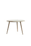 Light & Living Living Side table 59x41 cm ZECA taupe marble+antique bronze House of Isabella UK