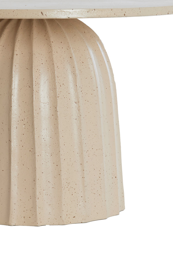 Light & Living Living Side table 60x38 cm VEGLIA matt sand+light brown spotted House of Isabella UK