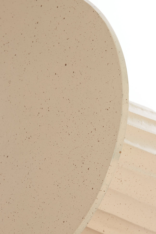 Light & Living Living Side table 60x38 cm VEGLIA matt sand+light brown spotted House of Isabella UK