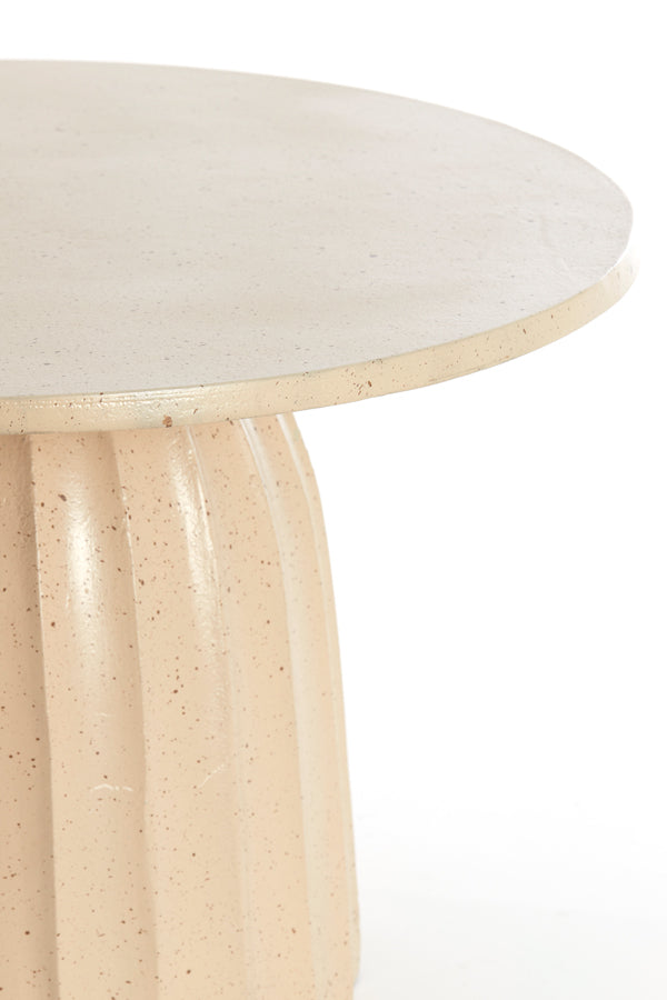 Light & Living Living Side table 60x38 cm VEGLIA matt sand+light brown spotted House of Isabella UK