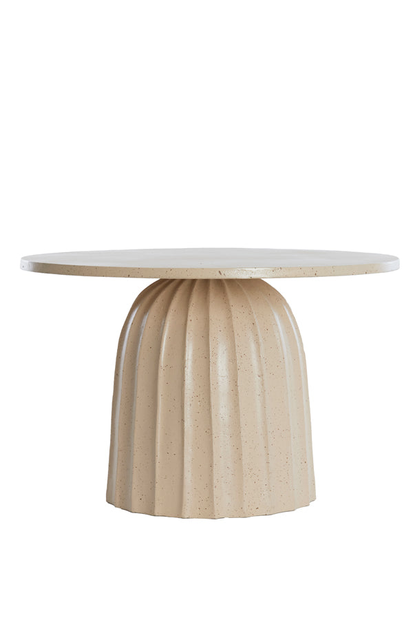 Light & Living Living Side table 60x38 cm VEGLIA matt sand+light brown spotted House of Isabella UK