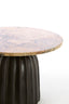 Light & Living Living Side table 60x43 cm OBIDOS orange-grey marble+d brown House of Isabella UK