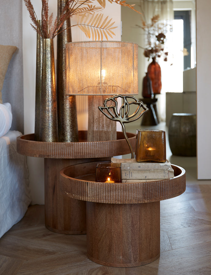 Light & Living Living Side table 60x44 cm KALOMO wood dark brown House of Isabella UK