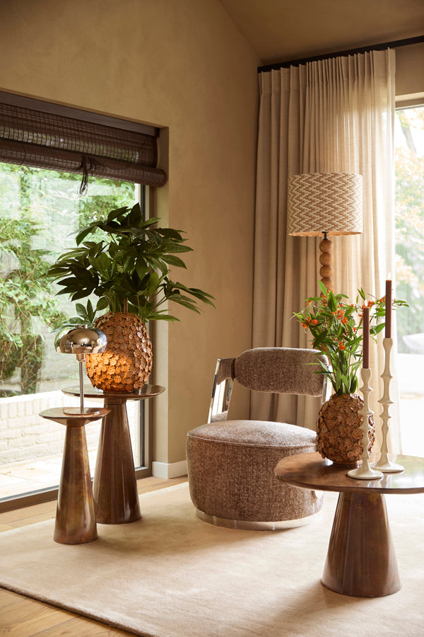 Light & Living Living Side table 60x60x41 cm ABALA copper-bronze House of Isabella UK