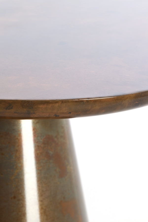Light & Living Living Side table 60x60x41 cm ABALA copper-bronze House of Isabella UK