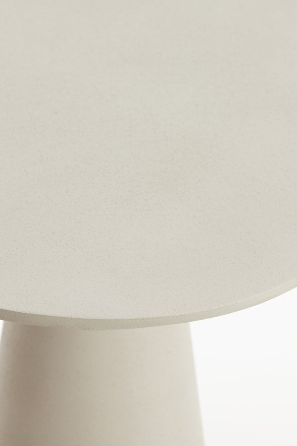 Light & Living Living Side table 60x60x41 cm ABALA matt cream House of Isabella UK